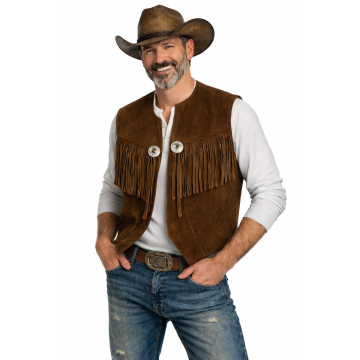 Cowboy Vest Maverick Brown