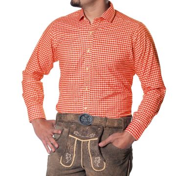 Trachtenshirt Leopold Orange