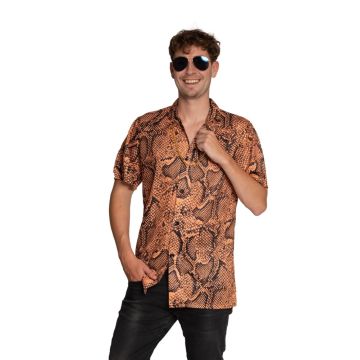 Shirt Slangenprint Goud
