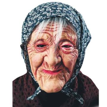 Befana mask with headpiece 