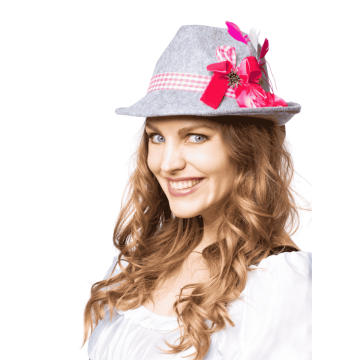 Oktoberfest Hoed Deluxe Theresia Grijs