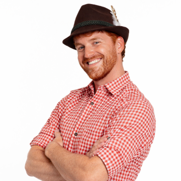 Oktoberfest Hat Donkerbruin Deluxe