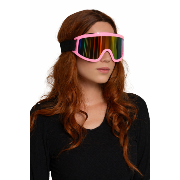 Ski Glasses Pink - 6 Pack