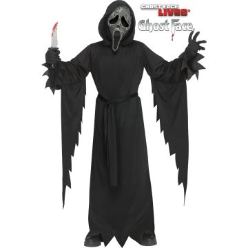 Ghost Face Bling Kinder/Tiener Kostuum Officiele Licentie