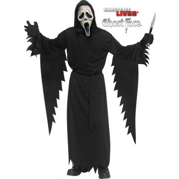 Ghost Face Aged Child Costume Official Licence