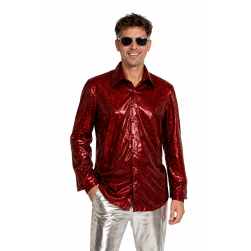 Shiny Disco Shirt Red