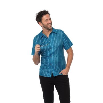 Retro 70's shirt Blue
