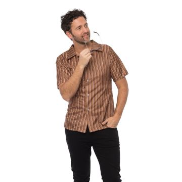 Retro 70's shirt Brown