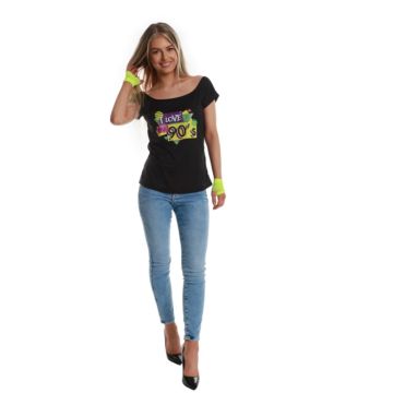 Ladies 90's T-shirt Black