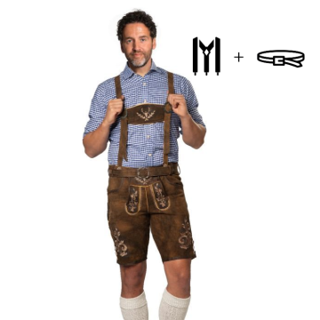 Lederhose Zugspitze Short (Goat Leather)