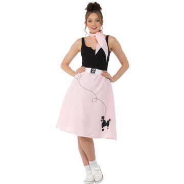 Light Pink Poodle Skirt & Necktie