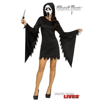 Ghost Face Glamour Costume Officiele Licentie - S/M