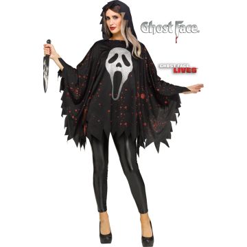 Ghost Face Poncho Officiele Licentie - One Size