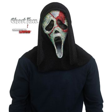 Ghost Face Bloody Bling Hooded Mask Official Licence