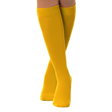 Knee Socks Yellow- 6 Pairs - One-Size