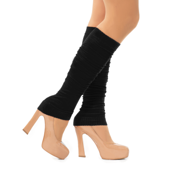 Legwarmers Black - 6 Pairs - One-Size