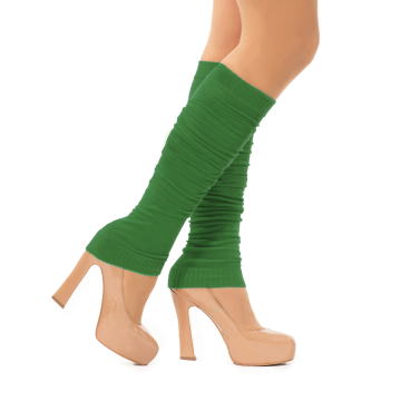 Legwarmers Green - 6 Pairs - One-Size