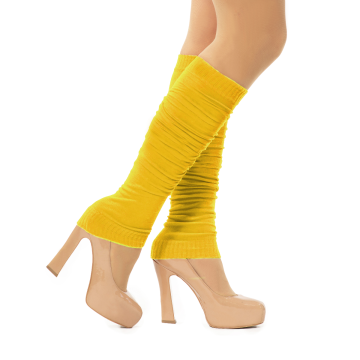 Legwarmers Yellow - 6 Pairs - One-Size