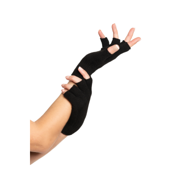 Vingerloze Handschoenen Zwart - 6 Paar - One-Size
