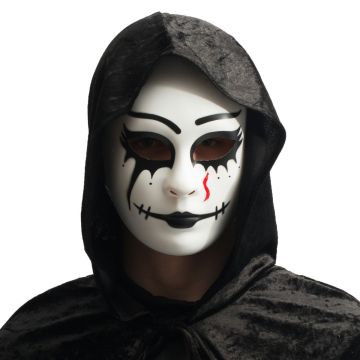 Mask Pierrot Pvc - 6 Pack