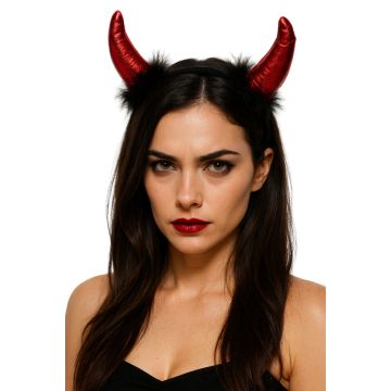 Devil Headband with Fur