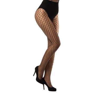 Tights large Meshes Black - 6 Pack