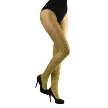 Tights Fishnet Fine  Neon Green
