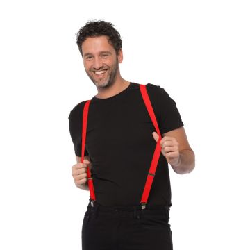 Bretels Rood - Breedte 2,5 cm - 6 Pack