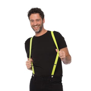 Bretels Neon Geel - Breedte 2,5 cm - 6 Pack