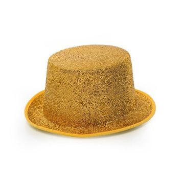 Top Hat Glitter Gold - 6 Pack