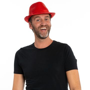 Spangles Hat Red - 6 Pack