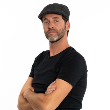 Twenties Cap Deluxe Dark Grey - 6 Pack