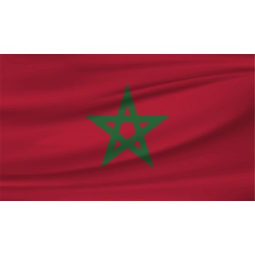 Country Flag Morocco 90 x 150 cm - 100% polyester - 3 Pack