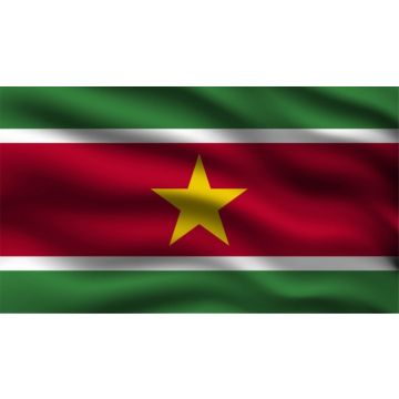 Landenvlag Suriname 90 x 150 cm - 3 Pack
