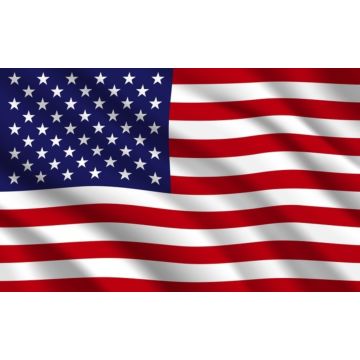 Country Flag USA 90 x 150 cm - 100% polyester - 3 Pack