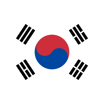 Country Flag South Korea 90 x 150 cm - 100% polyester