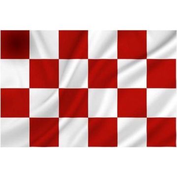 Flag Brabant - Red White Checkered - 90 x 150 cm - 3 Pack