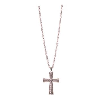 Cross Silver Necklace Metal