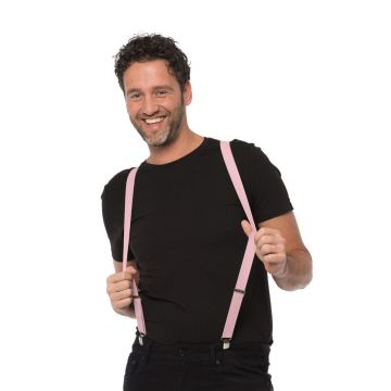 Suspenders Pink - Width 3 cm - 6 Pack