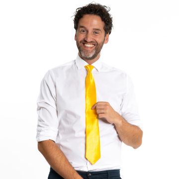 Tie Yellow - 50 cm - 6 Pack