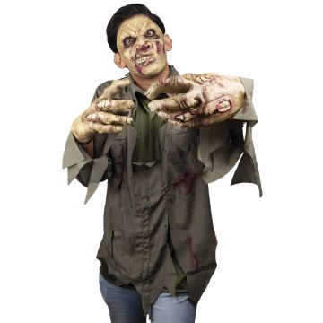Face Mask with Hands - Zombie
