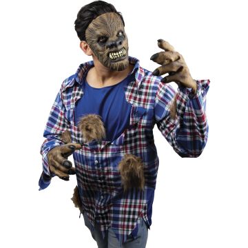 Face Mask with Hands - Wolf