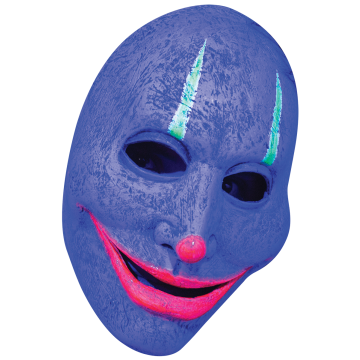 Face Mask - Murder Clown Neon Smile