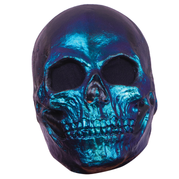Gezichtsmasker - Skull Metalic Blue