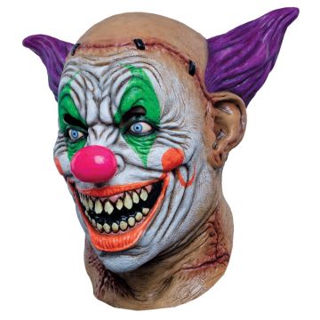 Volledig Hoofdmasker - Psycho Neon Clown (Krampy)