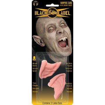 Black Label Latex Ears - Vampire Ears