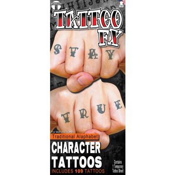 Costume Kits - Knuckles - Alphabet Traditional - 6 Pack