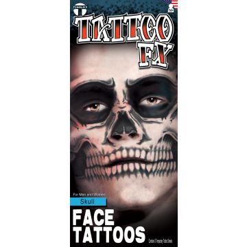 Costume Face Kits - Skull Face - 6 Pack