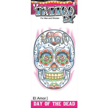 Day Of The Dead Tattoo  - El Amor - 6 Pack