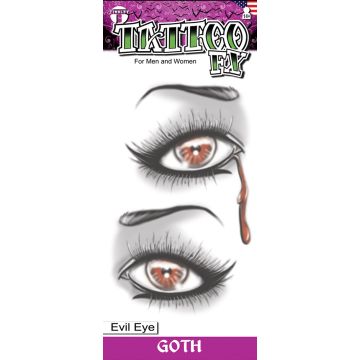 Goth Tattoos - Evil Eye - 6 Pack